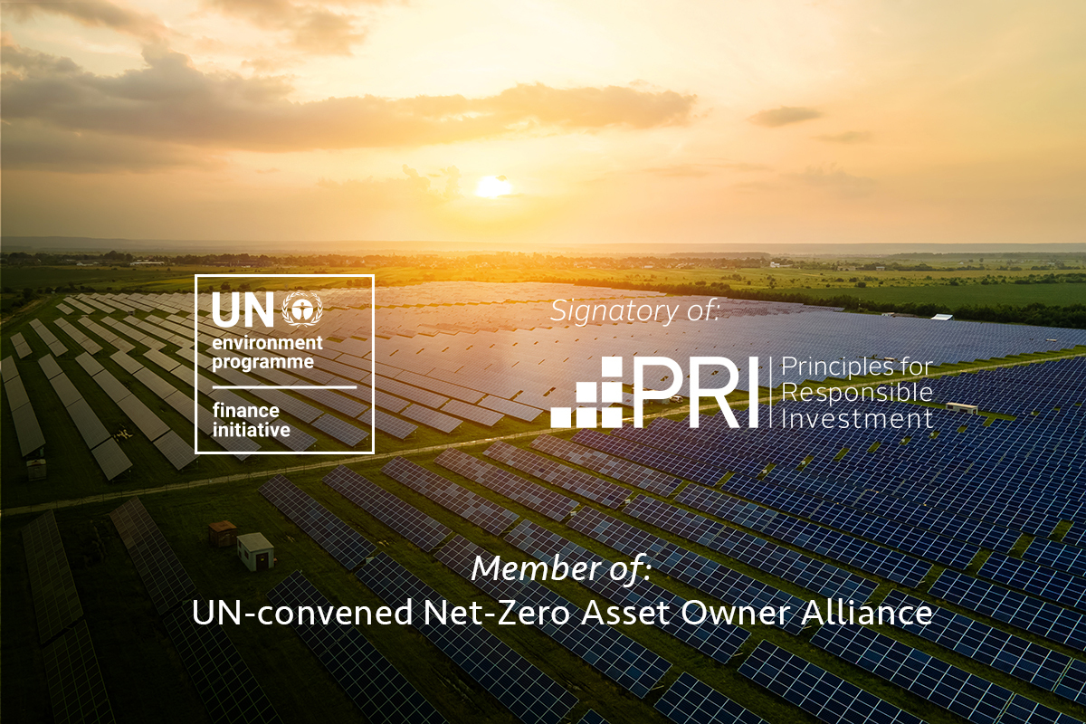 JOINING THE NET-ZERO ASSET OWNER ALLIANCE AND UN PRINCIPLES FOR RESPONSIBLE INVESTMENT (UN PRI)